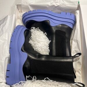 Bottega Veneta Tire Boot Military Calf Boots